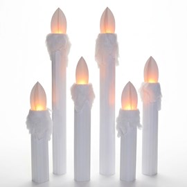 Holiday Glow Plastic Candles Kit (set of 6)